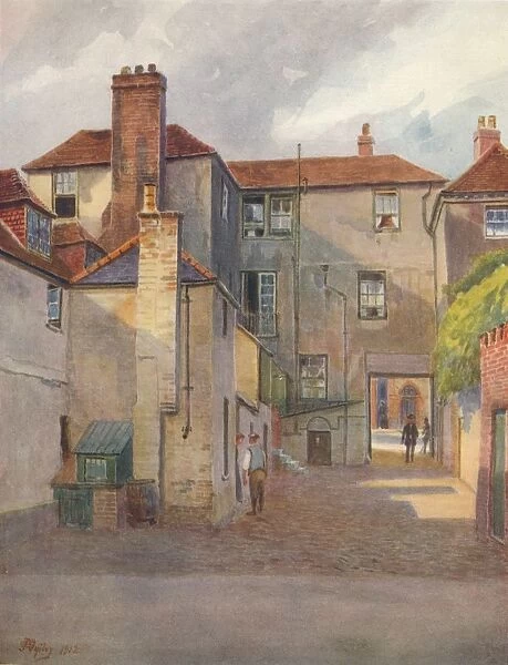 The Swan Yard, Reigate, 1912, (1914). Artist: Jamess Ogilvy
