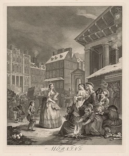 The Four Times of Day: Morning, 1738. Creator: William Hogarth (British, 1697-1764)