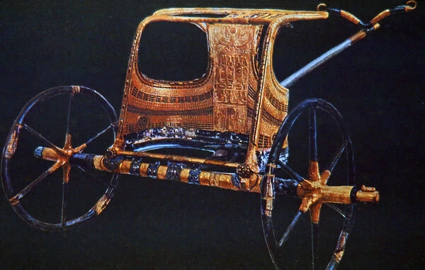Tutankhamuns burial chariot, 14th century BC