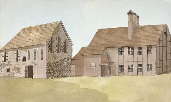 Front view of Moor Hall, Harefield, Middlesex, c1800