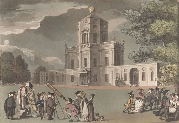 View of the Observatory, Oxford, May 1, 1810. May 1, 1810. Creator: Thomas Rowlandson