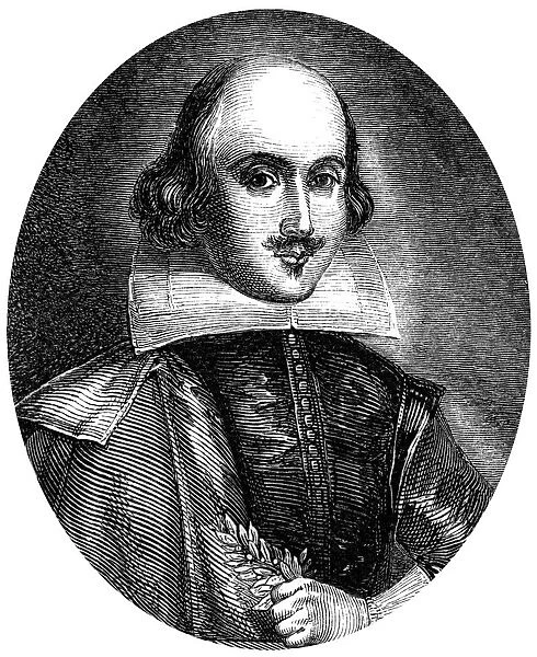 William Shakespeare, English poet and playwright. Artist: WT Green