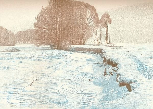 Winter on the Banks of the Garam, 1909. Artist: Viktor Matirko
