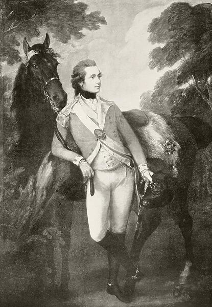 Anthony St Leger, 1731  /  32 To 1786. Soldier, Member Of Parliament And Founder Of The St. Leger Stakes Horse Race. After A Painting By Thomas Gainsborough. From The Book Buckingham Palace, Its Furniture, Decoration And History By H. Clifford Smith, Published 1931
