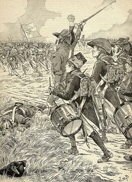 The Battle Of Marengo, Italy In 1800, Fought Between The French Forces Under Napoleon Bonaparte And The Austrians. From Agenda Buvard Du Bon Marche Published 1917