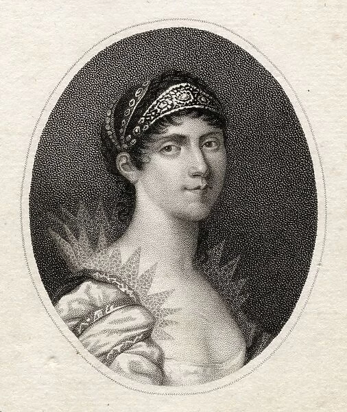Josephine, 1763-1814, Original Name, Marie-Josephe-Rose-Tascher De La Pagerie, Also JosA©phine Bonaparte. Late Empress Queen Of France And Italy. 19Th Century Print Engraved For The LadyA┼¢S Magazine