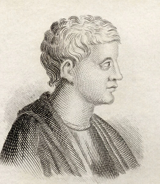 Quintus Horatius Flaccus, 65 Bc To 8 Bc. Roman Lyric Poet. From Crabbs Historical Dictionary Published 1825