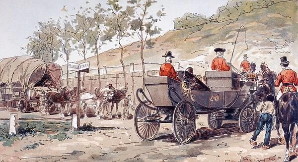 The Royal Carriage Of Leopold I Of Belgium Circa 1830. After A Watercolour By A. Heins. From Cortege Historique Des Moyens De Transport. Published Brussels, 1886