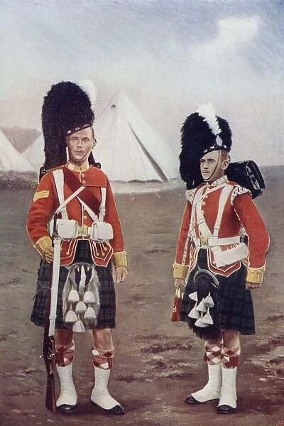 Sergeant And Bugler Of The 1St Argylle And Sutherland Highlanders During The Late 19Th Century. From The Book South Africa And The Transvaal War, Volume 1 By Louis Creswicke, Published 1900