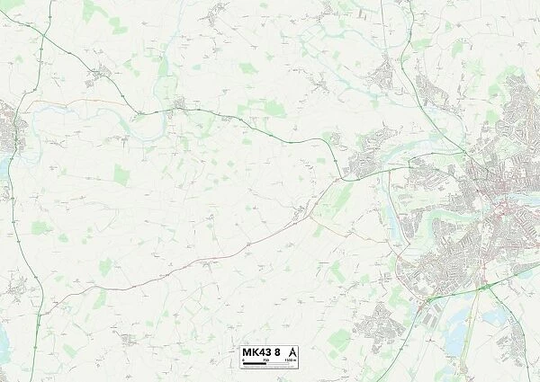 Bedford MK43 8 Map