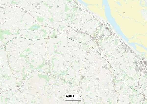 Flintshire CH8 8 Map
