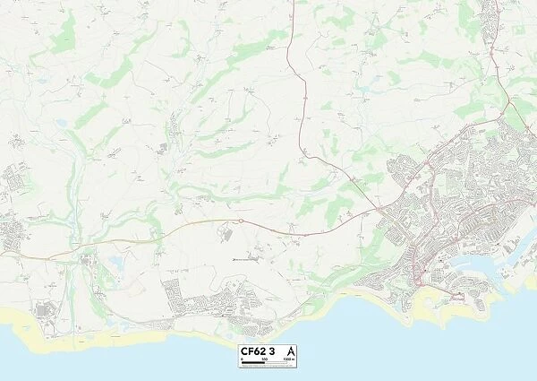 Vale of Glamorgan CF62 3 Map