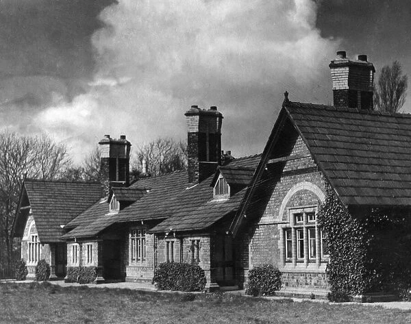 Cottages on Church Road, Knowsley Village, 24th March 1950