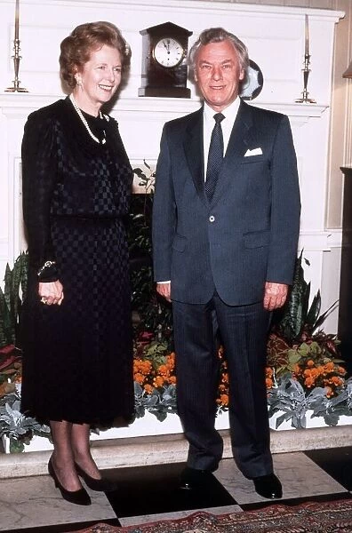 Margaret Thatcher British Prime Minister with the Prime Minister of Denmark