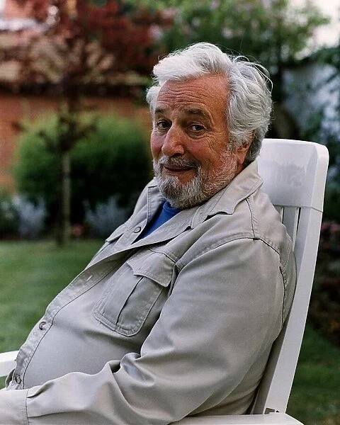 Michael Bentine Actor Comedian Writer and Spiritualist photographed at home in his garden