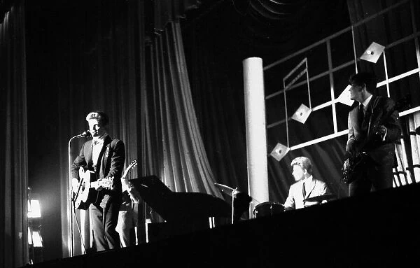 Phil Everly of ther Everly Brothers singing on stage at the Granada Cinema in East Ham