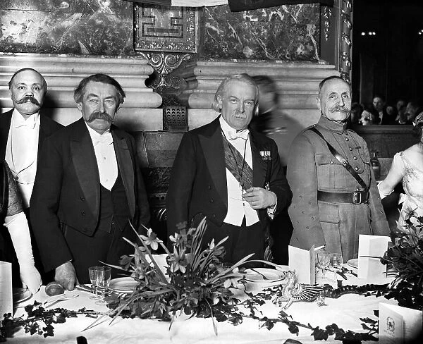 The Prime Minister, Mr David Lloyd George at the Welsh National Banquet at Hotel Cecil