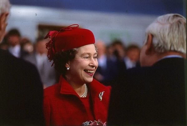 Queen Elizabeth II November 1985 on a vist to the SEC Glasgow C  /  T Roy: Brit