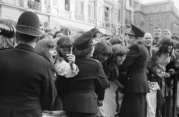 Royal premiere of The Beatles new film Help! at the London Pavillion in Piccadilly circus