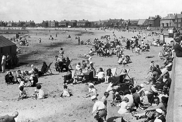 Saltcoats beach in Scotland was once the ideal holiday destination