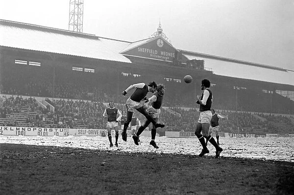 Sport: Football: Sheffield Wednesday v. Arsenal. After goal. December 1969 Z12372-013