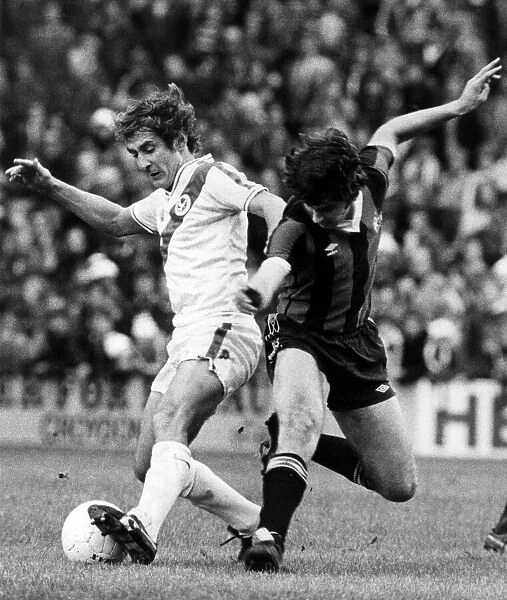 Steve Kember of Crystal Palace in action against Manchester City. 3rd November 1979