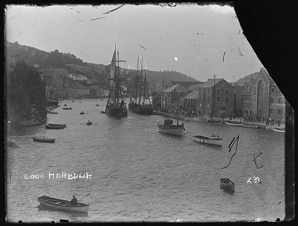 Looe Harbour looking upstream, important ship