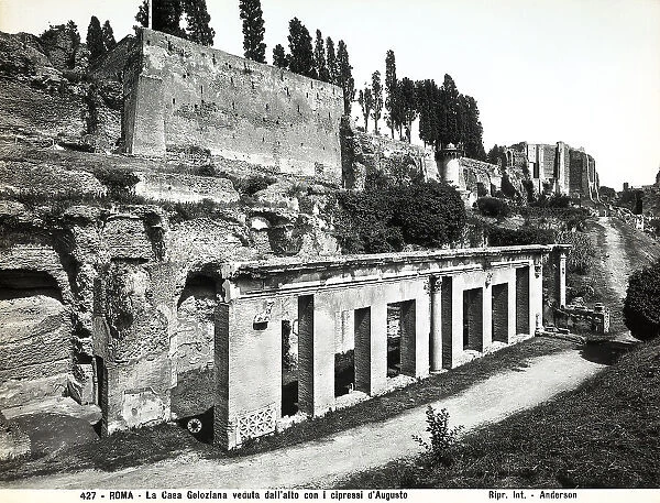 The ruins of what is thought to be Domus Gelotiana, in the archaeological area of the Palatine Hill in Rome