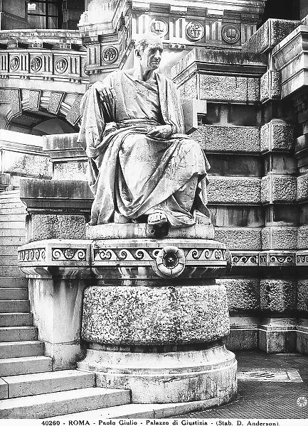 Statue of the jurist Julius Paulus, located outside the Palace of Justice, Rome