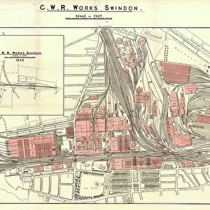 Swindon Works Map c.1940