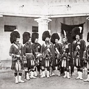 79th Highlanders, British army regiment, India c. 1860 s