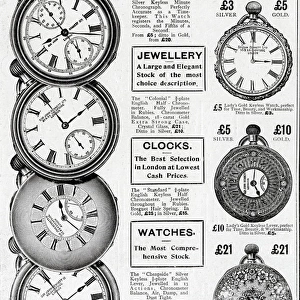 Advert for John Bennett pocket watches 1902