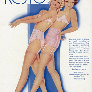 Advert for Kestos underwear 1934