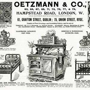 Advert for Oetzmann & Co. Victorian furniture 1896 Advert for Oetzmann & Co