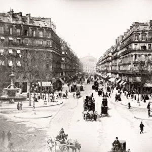 Avenue de L Opera, Paris, France, traffic