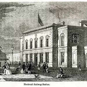 Blackwall Railway Station, London 1845