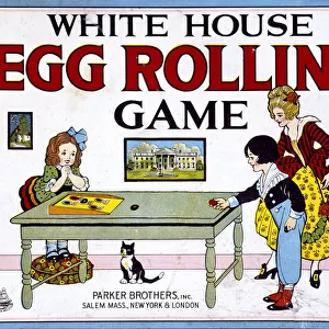 Box lid, White House Egg Rolling Game