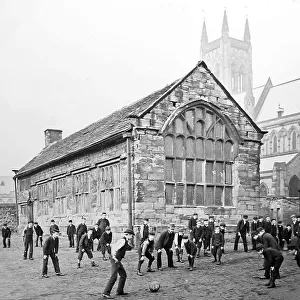 Boys at Bolton Grammar School playing Rugby