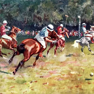 Breaking Up a Rush - Polo by Gilbert Holiday