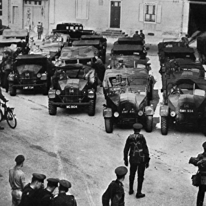 British Army transport trucks, 1939