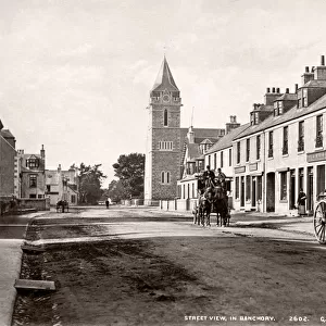 c. 1880s Scotland - street view in Banchory