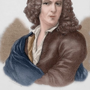 Carl Linnaeus (1707-1778). Engraving. Colored
