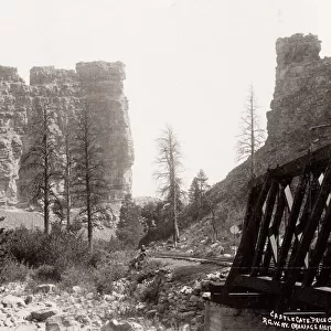 Castle Gate, Price Canon, Canyon, Utah USA, railroad