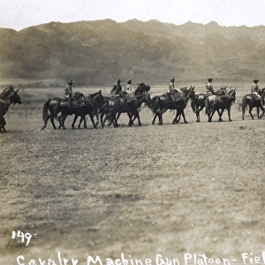 US Cavalry on manoeuvres, Oahu Island, Hawaii, USA