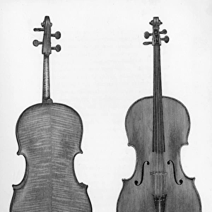 Two cellos by Ruggerius and Stradivarius