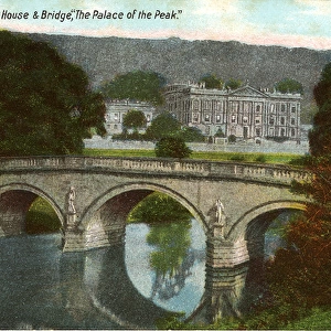Chatsworth House & Bridge, Bakewell, Derbyshire