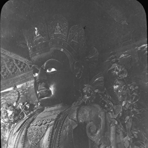 China - Upper part of Image of Buddha