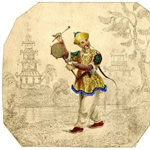Chinese Tambourine Musician