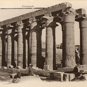 Colonnade in the Luxor Temple, Egypt