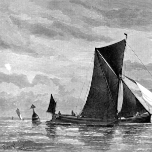 The Conqueror in the Clipper Barge Match, September 1879